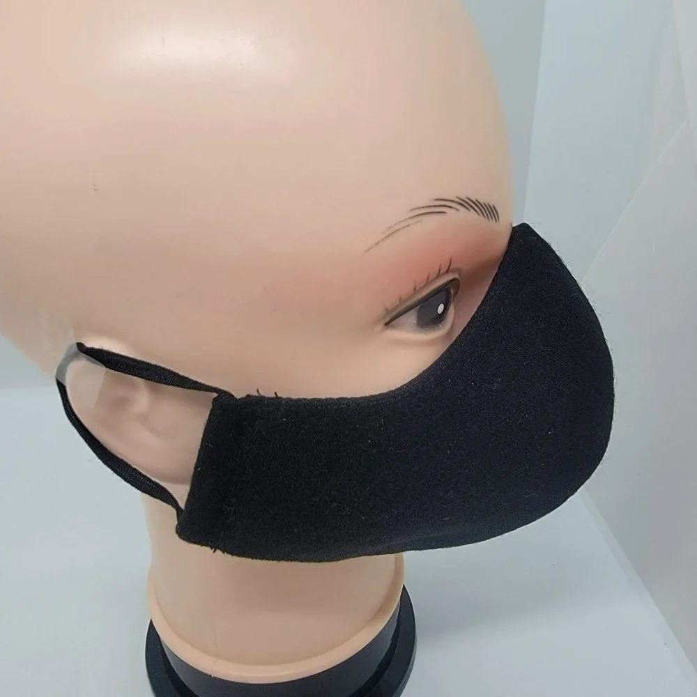 New Face cover ear loop black Mask Women's Embroidered handmade Flowers design